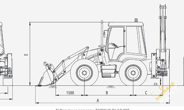Аренда экскаватора-погрузчика Tarsus 888 thumbnail 3