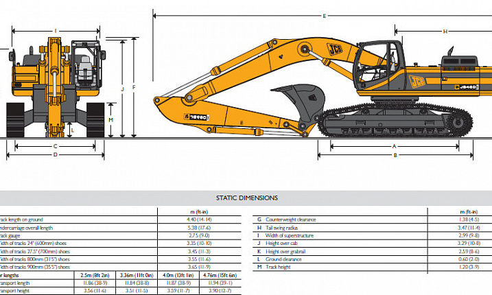 Аренда гусеничного экскаватора JCB JS 460 thumbnail 4