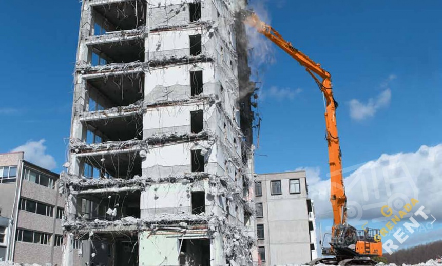 Аренда экскаватора-разрушителя HITACHI ZX480LC-3 Demolition thumbnail 2