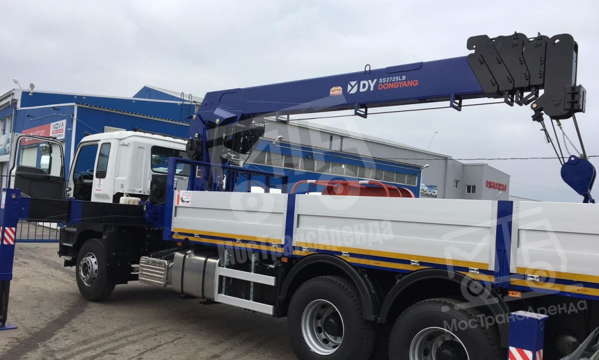 Аренда манипулятора ISUZU CYZ52T-514 с грузоподъемностью стрелы 12 тонн и грузоподъемностью борта 20 тонн thumbnail 0