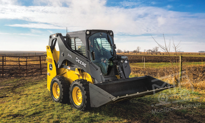 Аренда мини-погрузчика John Deere 314G thumbnail 1