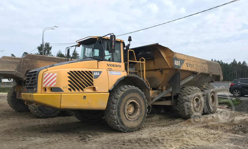 Аренда сочлененного самосвала Volvo A35D thumbnail 2