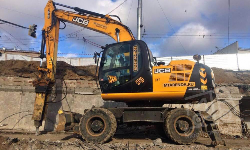 Аренда колесного экскаватора JCB JS 160W thumbnail 2