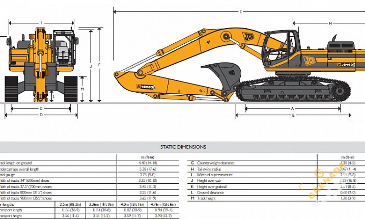 Аренда гусеничного экскаватора JCB JS 460 thumbnail 4