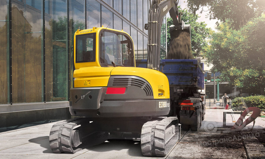 Аренда мини-экскаватора Volvo ECR88 Plus thumbnail 0