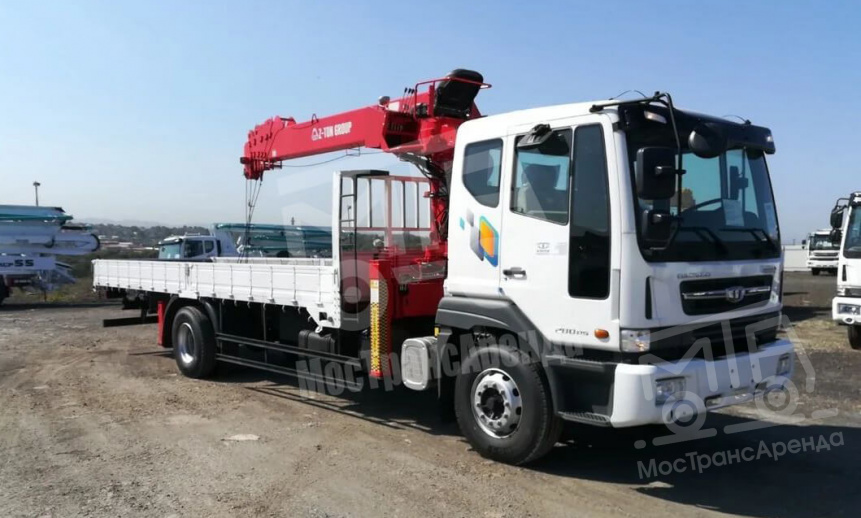 Аренда манипулятора Daewoo с грузоподъемностью стрелы 8 тонны и грузоподъемностью борта 8 тонн thumbnail 0