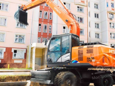 Аренда колесного экскаватора Hitachi ZX170W-5A