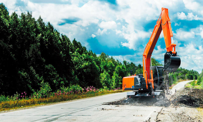 Аренда колесного экскаватора Hitachi ZX170W-5A thumbnail 2