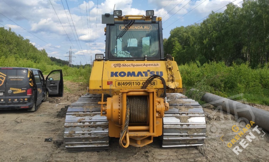 Аренда бульдозера Komatsu D65PX-16 болотоход с лебедкой thumbnail 1