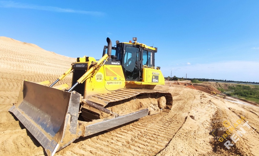 Аренда бульдозера Komatsu D65PX-16 болотоход с лебедкой thumbnail 3