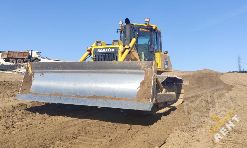 Аренда бульдозера Komatsu D65PX-16 болотоход с лебедкой thumbnail 4