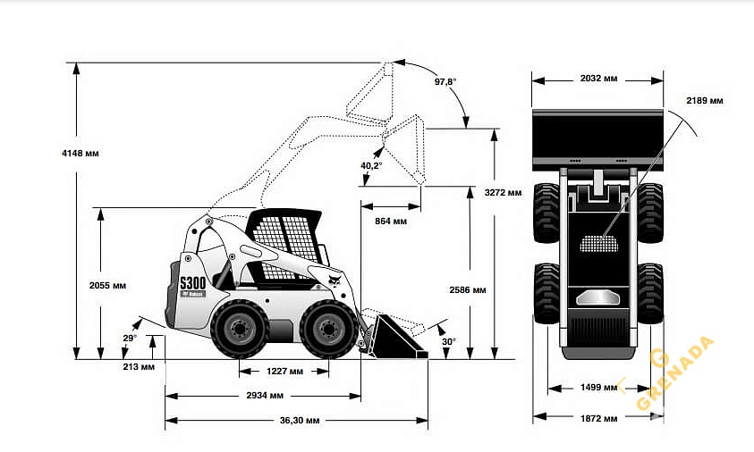 Аренда мини-погрузчика Bobcat S300 thumbnail 3