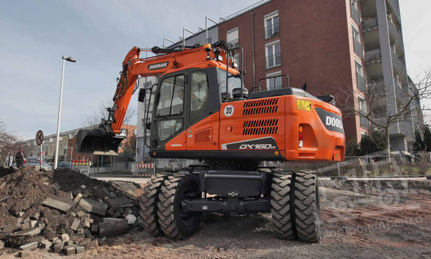 Аренда колесного экскаватора Doosan DX160W thumbnail 4