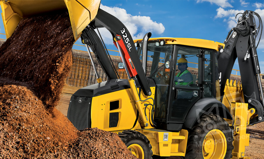 Аренда экскаватора-погрузчика John Deere 325SL thumbnail 0