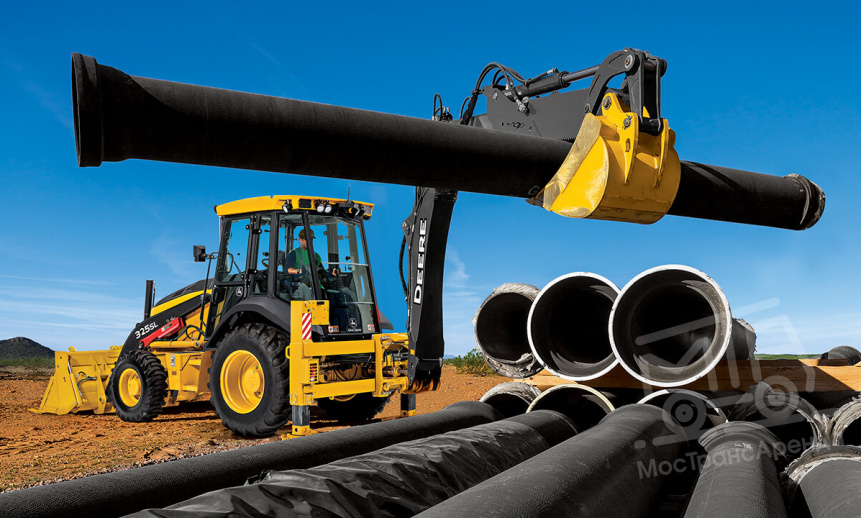 Аренда экскаватора-погрузчика John Deere 325SL thumbnail 1