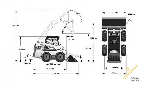 Аренда мини-погрузчика Bobcat S150 thumbnail 3