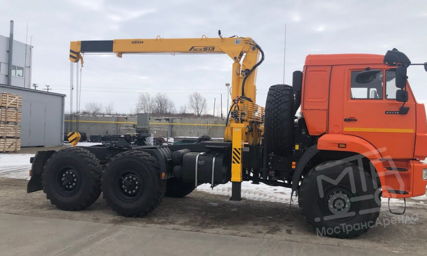 Аренда манипулятора Soosan, стрела 5 тонн, борт 11 тонн thumbnail 1