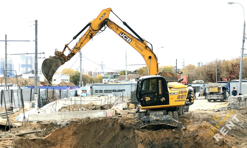 Аренда колесного экскаватора JCB JS 160W thumbnail 1