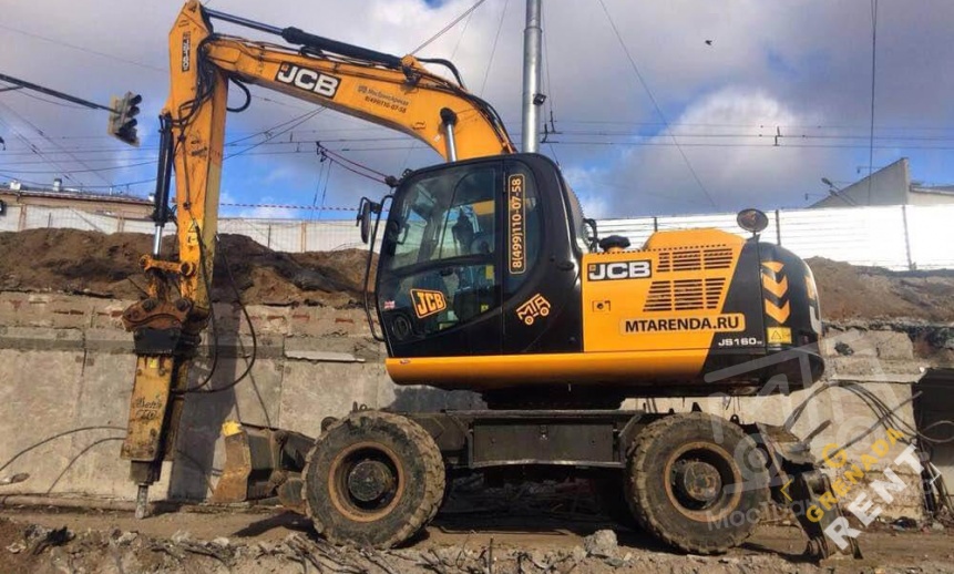 Аренда колесного экскаватора JCB JS 160W thumbnail 2