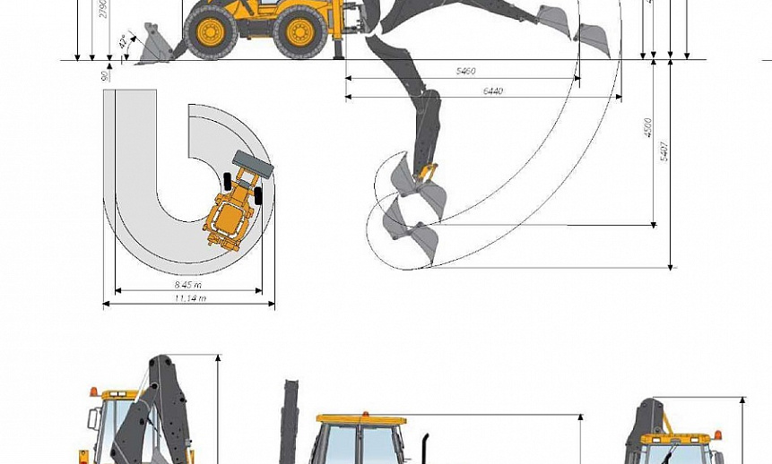 Аренда экскаватора-погрузчика MST M542 thumbnail 3