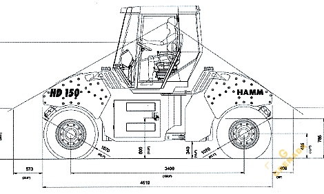 Аренда грунтового катка Hamm HD 150 - 14,5 тонн thumbnail 2