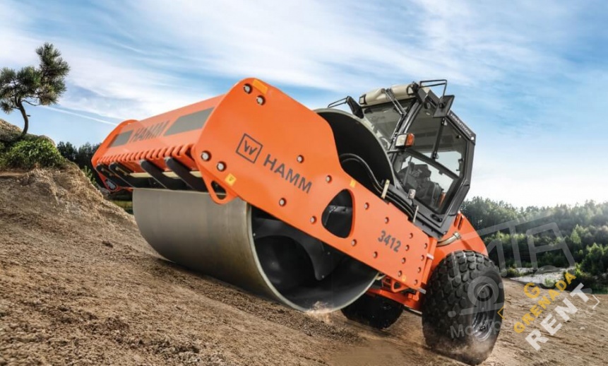 Аренда грунтового катка Hamm 3412 - 14.2 тонны thumbnail 0