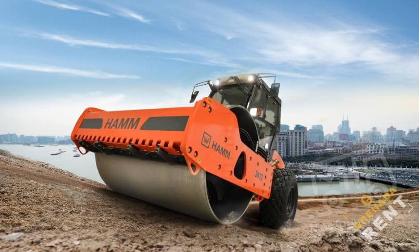 Аренда грунтового катка Hamm 3412 - 14.2 тонны thumbnail 1