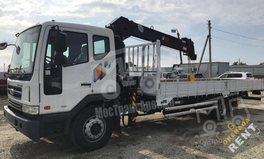 Аренда манипулятора Daewoo с грузоподъемностью стрелы 6 тонн и грузоподъемностью борта 7 тонн thumbnail 0