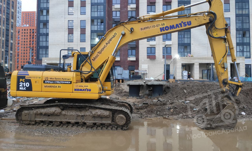 Аренда гусеничного экскаватора Komatsu PC210 thumbnail 2