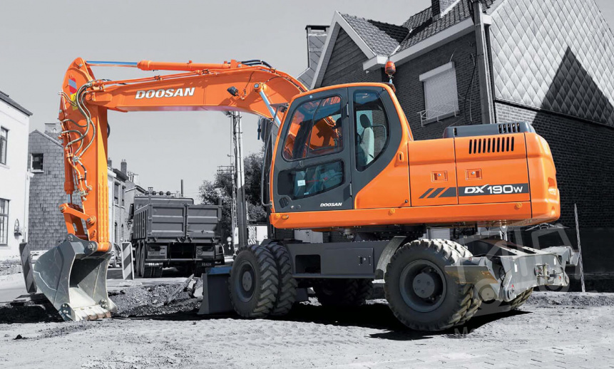 Аренда колесного экскаватора Doosan DX190W thumbnail 0