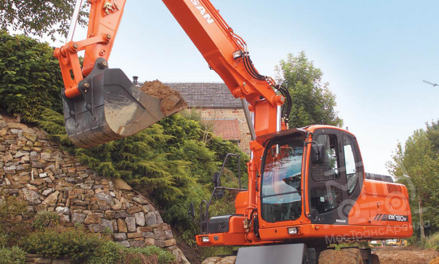 Аренда колесного экскаватора Doosan DX190W thumbnail 2