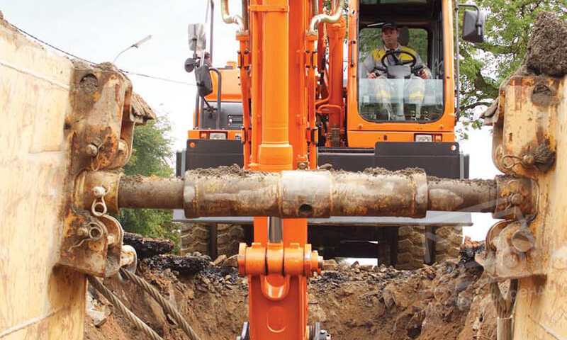 Аренда колесного экскаватора Doosan DX190W thumbnail 3