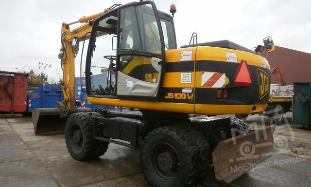 Аренда колесного экскаватора JCB JS 130W thumbnail 1