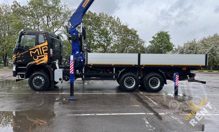 Аренда манипулятора FAW J6 с грузоподъемностью стрелы 8 тонны и грузоподъемностью борта 27 тонн thumbnail 1