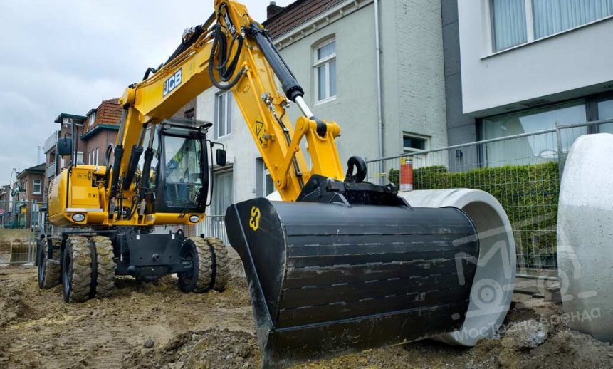 Аренда колесного экскаватора JCB JS145W thumbnail 0