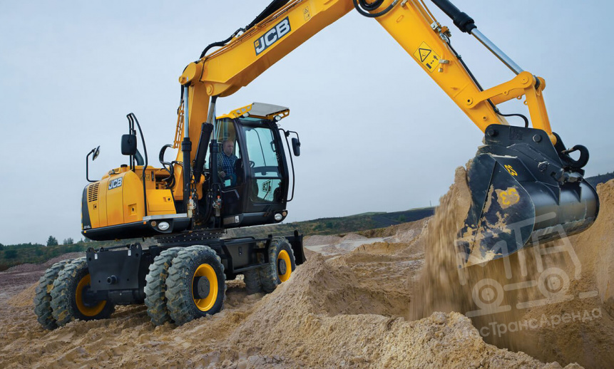 Аренда колесного экскаватора JCB JS145W thumbnail 2