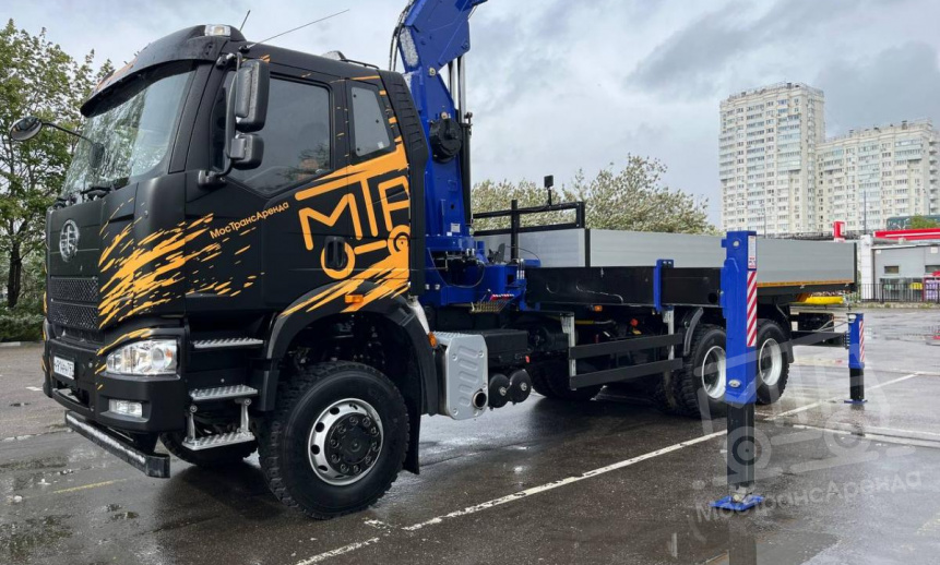 Аренда манипулятора FAW J6 с грузоподъемностью стрелы 8 тонны и грузоподъемностью борта 27 тонн thumbnail 0