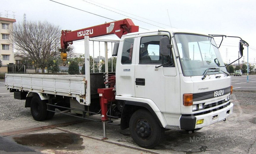 Аренда манипулятора Isuzu Forward, стрела 3 тонны, борт 5 тонн thumbnail 1