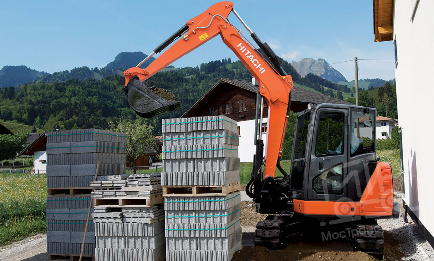 Аренда мини-экскаватора Hitachi ZX65USB-5A thumbnail 0