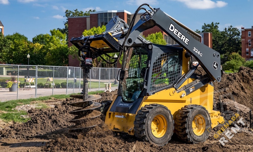 Аренда мини-погрузчика John Deere 324G thumbnail 0