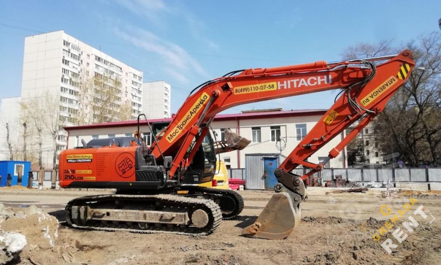 Аренда гусеничного экскаватора Hitachi ZX210LCN thumbnail 0