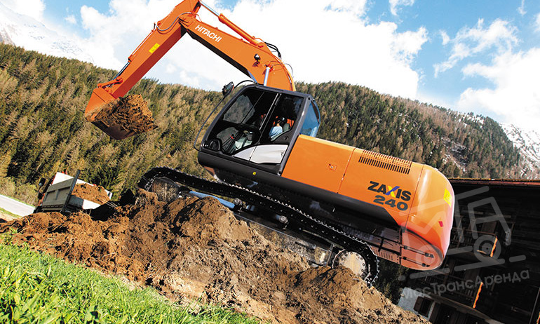 Аренда гусеничного экскаватора Hitachi ZX240-5G thumbnail 1