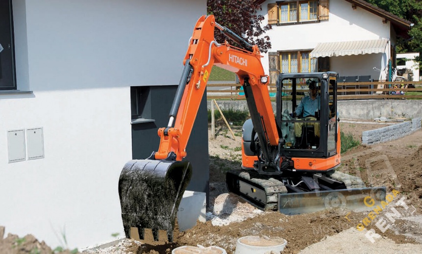 Аренда мини-экскаватора Hitachi ZX65USB-5A thumbnail 1
