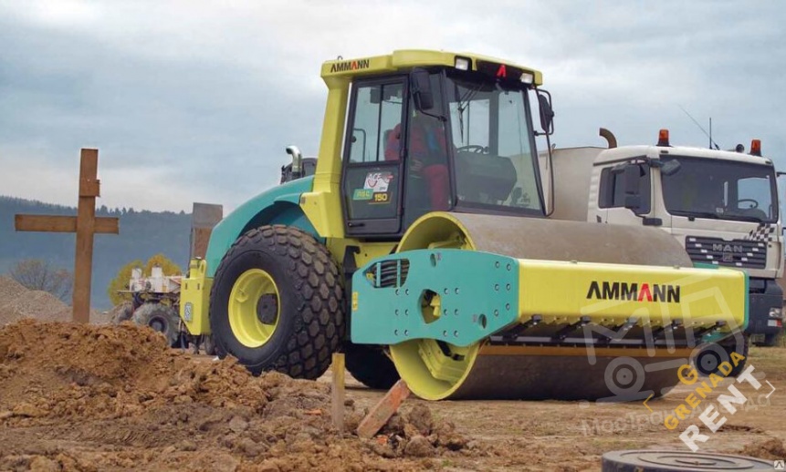 Аренда грунтового катка AMMANN AC-120 14 тонн thumbnail 1