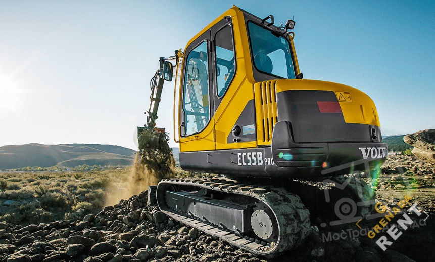 Аренда мини-экскаватора Volvo EC55B PRO thumbnail 0