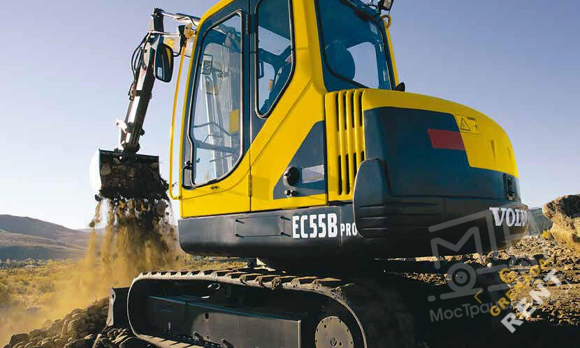 Аренда мини-экскаватора Volvo EC55B PRO thumbnail 2