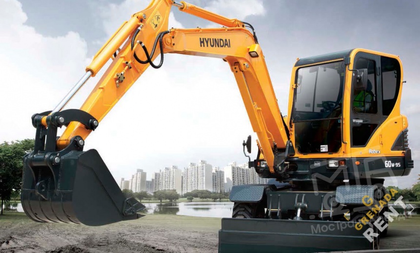 Аренда мини-экскаватора Hyundai R60W-9S thumbnail 0