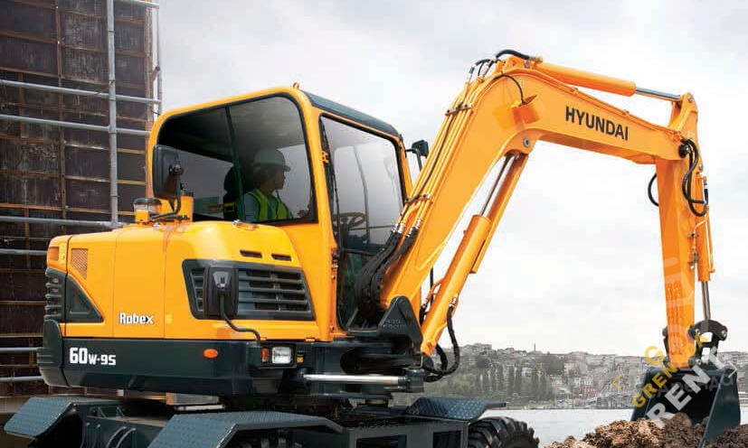 Аренда мини-экскаватора Hyundai R60W-9S thumbnail 1
