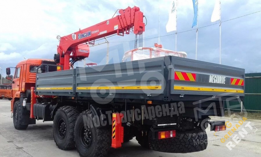 Манипулятор КАМАЗ вездеход, стрела 7 тонн, борт 10 тонн thumbnail 2