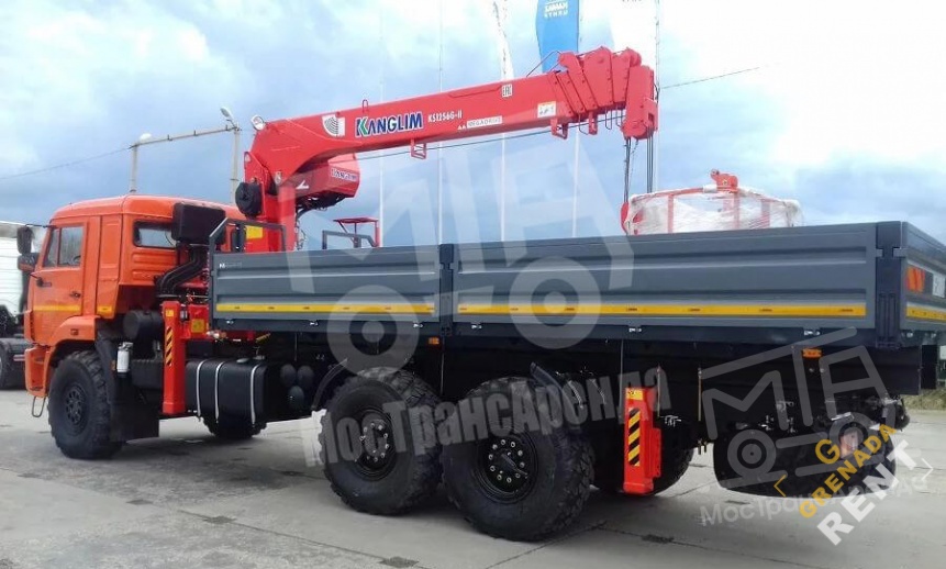 Манипулятор КАМАЗ вездеход, стрела 7 тонн, борт 10 тонн thumbnail 3